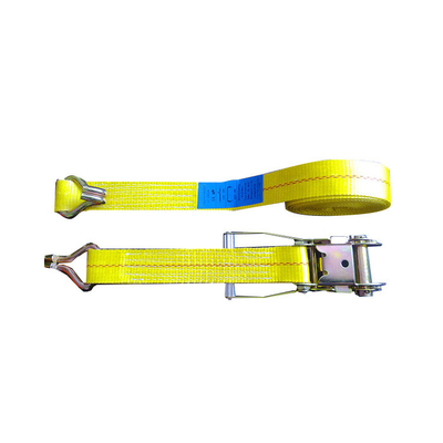 ซื้อ WLL 3335 LBS โพลีเอสเตอร์สายรัดข้อมือหนักพร้อมสายรัดสีฟ้า / สีขาว online manufacture