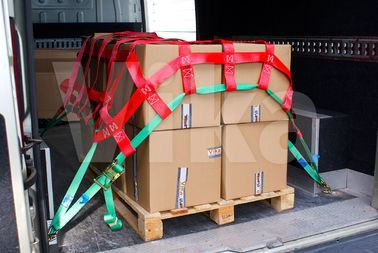ซื้อ 2 MX 2M WLL 600 KG โครงข่ายสินค้าแบบโพลีเอสเตอร์พร้อมสายรัดขนาด 25 มม online manufacture