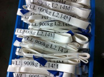 ซื้อ ปัจจัยความปลอดภัย 5 ถึง 1 สายรัดแบบไม่มีที่สิ้นสุดสลิง 900 กก. สีขาวมีสี OEM online manufacture