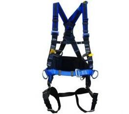 ซื้อ สีน้ําเงิน Multi Point เต็มร่างกายความปลอดภัย Harness การปีนกระดุมร่างกายกับสายประหยัด online manufacture