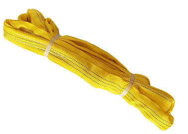 ซื้อ 3t Choke Lifting Cylindrical Objects โพลีเอสเตอร์ไม่มีที่สิ้นสุดสลิงสลิงสีเหลือง online manufacture