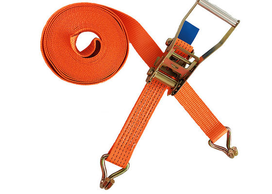 ซื้อ 50 มม ความกว้าง Webbing Tie Down Straps รถยนต์ trailer Tie Down Straps EN12195-2 online manufacture