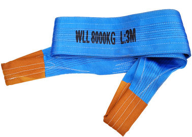 ซื้อ รหัสสีโพลีเอสเตอร์ดูเพล็กซ์ของ Flat Lifting Webbing Sling 8 Ton สำหรับสนามหญ้า online manufacture