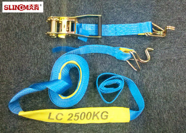 ซื้อ สายรัดข้อต่อ LC2500 DN AS / NZS4380 50 มม. โพลีเอสเตอร์สีน้ำเงินพร้อมราววงแหวนและเกลียวสองอัน online manufacture
