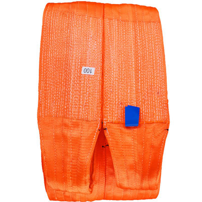 ซื้อ Duplex Webbing 60T Polyester Lifting Sling สีส้ม online manufacture