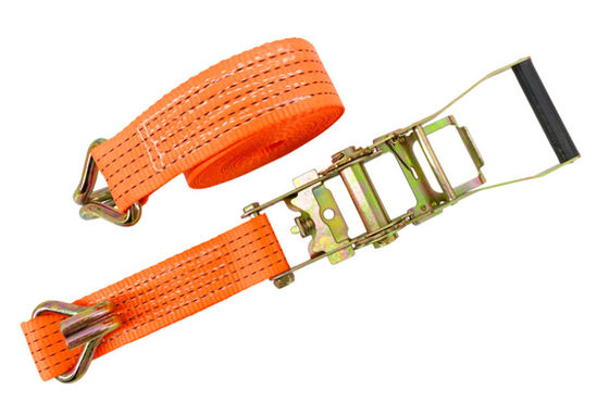 ซื้อ Custom Heavy Duty Car Trailer Ratchet Tie Down Straps ความจุ 5000KG online manufacture