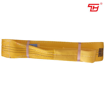 ซื้อ Double Ply Polyester Flat Eye Sling ความกว้างในการยกด้านเดียว 75mm 90mm online manufacture