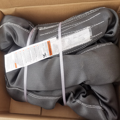 ซื้อ Jacket Twill Weave Polyester สลิงกลม สีดำ Heavy Duty Vertical 90000 LBS online manufacture