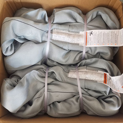 ซื้อ ASME B30.9 สีเทาพอลิเอสเตอร์ยกสลิงกลมภาระหนักตั้ง 32000 ปอนด์ online manufacture